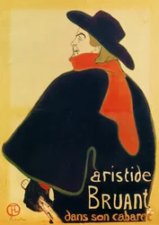 Aristide Bruant in seinem Kabarett, 1893